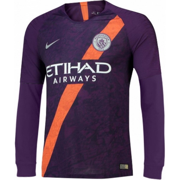 Camiseta Manchester City 3ª ML 2018-2019 Purpura